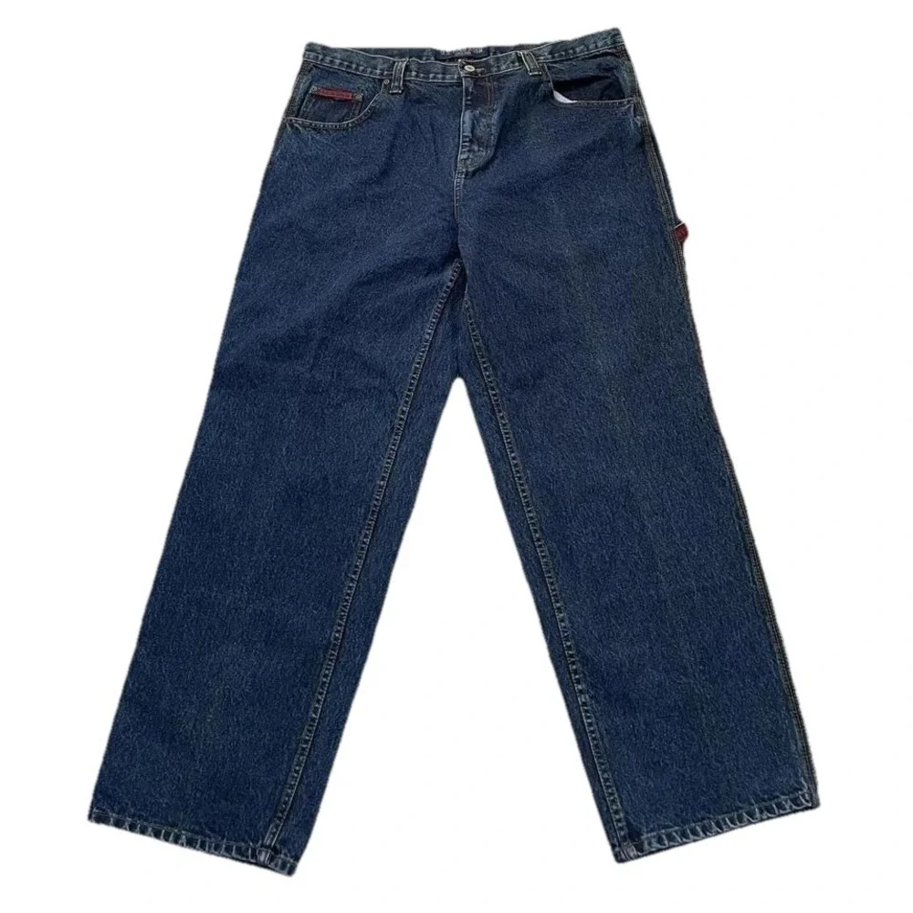 Vintage Polo Jeans Co Denim Carpenter Jeans Sz 40x31.25 (Tagged 40x32 ) FLAG Y2K